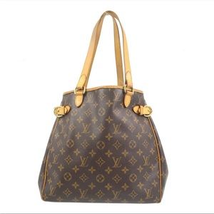 AUTH LOUIS VUITTON BATIGNOLLES VERTICAL HAND TOTE BAG MONOGRAM VINTAGE SHOULDER